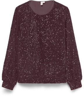 Vero Moda vmhoka sq l/s sweatshirt jrs btq 10338090 winetasting Bordeaux