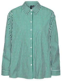 Vero Moda Vminge stone ls shirt wvn - maat M Wit