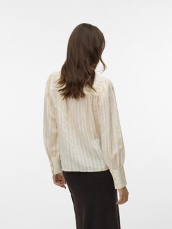 Vero Moda vmiselle l/s shirt wvn btq 10334659 birch Ecru - XL