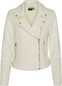 Vero Moda Vmjose ss24 short faux suede jacket Wit - XL
