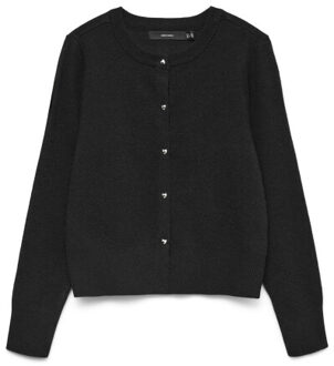Vero Moda vmkacy ls o-neck cardigan 10334916 - Zwart