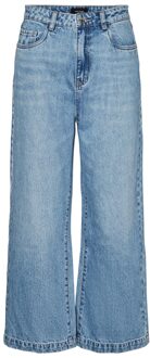 Vero Moda Vmkathy hr wide cropped jeans gu382 Blauw - 27-32