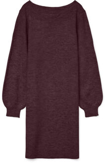 Vero Moda Vmlefile balloon ls boatneck dress Rood