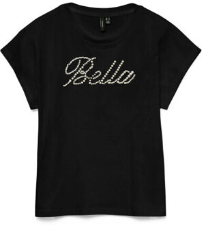 Vero Moda Vmliza small pearl ss tee exp - maat S Veelkleurig