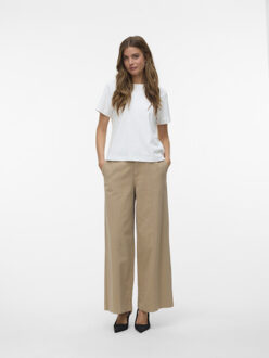 Vero Moda vmmarley mw super wide pant 10338584 silver mink Ecru - M / L32