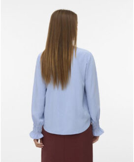 Vero Moda Vmmillie ls top wvn ga - maat L Wit