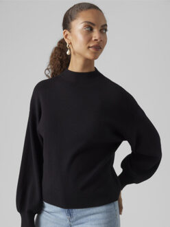 Vero Moda Vmnancy ls funnelnk pullover ga Zwart