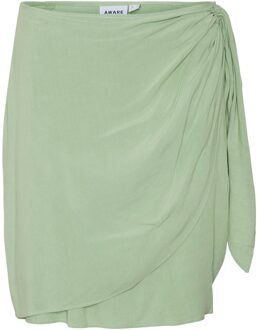 Vero Moda Vmnatural hw short sarong skirt vma Groen - XL