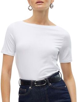 Vero Moda Vmpanda Modal S/s Top Ga Noos 10231753 Bright White