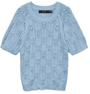 Vero Moda vmprecious 2/4 o-neck pullover 10328198 airy Blauw