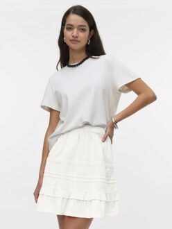 Vero Moda Vmpretty short skirt wvn off-white Ecru - 34