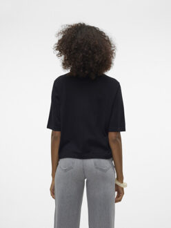 Vero Moda Vmsilje 2/4 o-nck oversize pull ga Zwart
