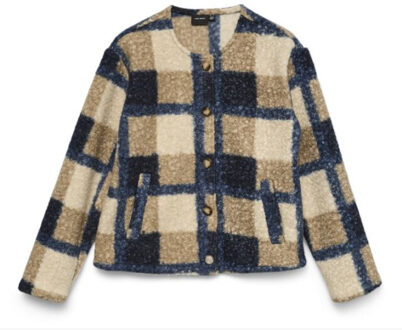 Vero Moda Vmtara short jacket ga boo Blauw - XL