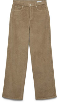 Vero Moda vmtessa hr wide corduroy pants ga n 10315350 silver mink Zilver - 28-30