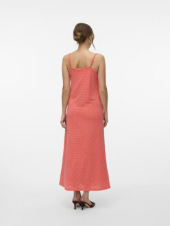 Vero Moda Vmthas singlet ankle dress jrs ga v koraal - maat L Rood