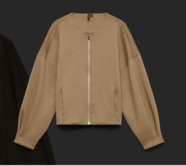 Vero Moda Vmuma ls o-neck zip bomber jrs Groen