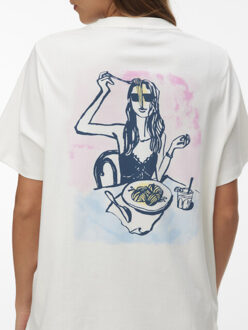 Vero Moda Vmvera caty ss top box jrs - maat XL Wit