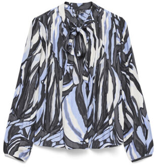 Vero Moda vmvera violet ls top wvn ga 10338763 brunnera - maat L Blauw