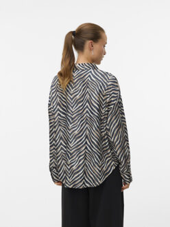 Vero Moda Vmvina sonya ls shirt wvn ga Zwart - XL