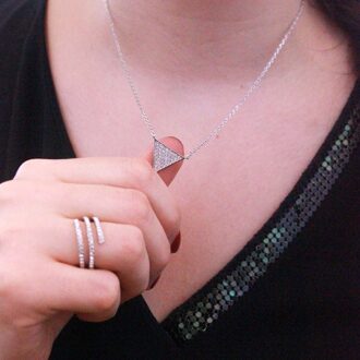 Veron hangers - Zilver en kristal - One Size