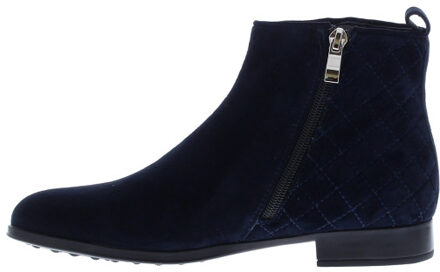 Verona gestikte hiel | dames | maat: | combinatie Blauw - 41