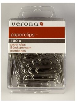 Verona Paperclips - 32mm - 100st - Zink