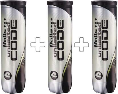 Verpakking 4 stuks 3x Code Black geel - nosize