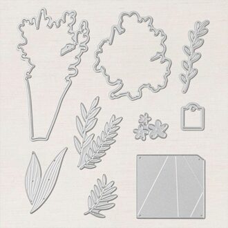 Verpakt Boeket Bundel Stempel Set En Coördinerende Sterft Gewikkeld Bloemen Metalen Stansmessen Voor Diy Scrapbooking Card enkel en alleen snijdend dies