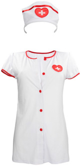 Verpleegster Kostuum - S/M - Wit