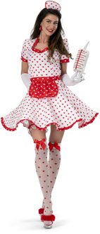 Verpleegster Outfit Hartjes Nathalie Multikleur - Print