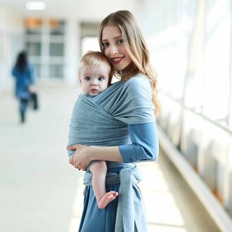 Verpleging Cover Draagzak Sling Voor Pasgeborenen Zachte Baby Wrap Ademend Wrap Heupdrager Borstvoeding Geboorte ER810 grijs