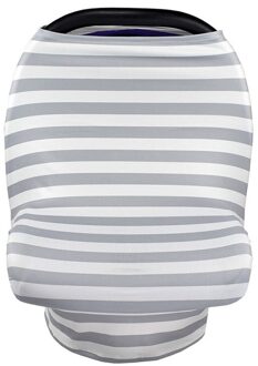 Verpleging covers Verpleging Borstvoeding Privacy Cover Baby Sjaal Baby-autozitje Wandelwagen Borstvoeding Sjaal Verpleging Covers grijs streep