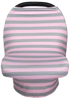 Verpleging covers Verpleging Borstvoeding Privacy Cover Baby Sjaal Baby-autozitje Wandelwagen Borstvoeding Sjaal Verpleging Covers roze grijs streep