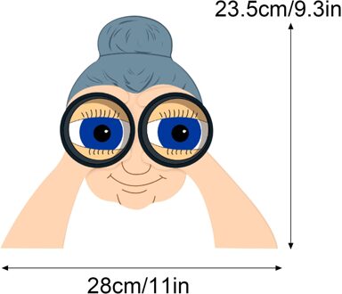 Verrekijker Spioneren Hek Peeker Yard Art Tuin Nieuwsgierige Neighbor Paar dames