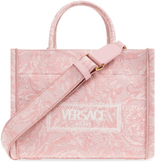 Versace Athena Small shopper tas Versace , Pink , Dames - ONE Size