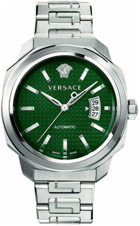 Versace Automatisch Horloge Dylos Groene Wijzerplaat Versace , Gray , Heren - ONE Size