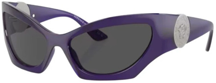 Versace Bold Wpap-Around ;0Ve4450; Zonnebrillen / Transparant violet Versace , Purple , Unisex - ONE Size