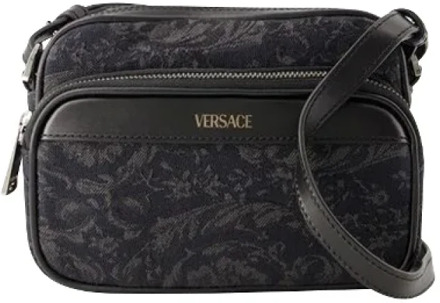 Versace Canvas shoulder-bags Versace , Black , Dames - ONE Size