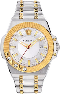Versace Chain Reac. Bicolor Horloge Versace , Multicolor , Heren - ONE Size