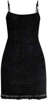 Versace Dag korte jurk Versace , Black , Dames - 2XS