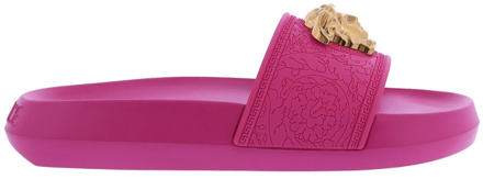 Versace Dames Rubber Pool Slides Versace , Pink , Dames - 39 Eu,37 Eu,41 EU