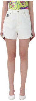 Versace Denim Shorts Versace , White , Dames - W28,W27,W26