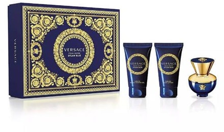 Versace Dylan Blue pour Femme Giftset - 50 ml eau de parfum spray + 50 ml showergel + 50 ml bodylotion - cadeauset voor dames