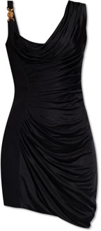 Versace Gedrapeerde jurk Versace , Black , Dames - S,Xs,2Xs