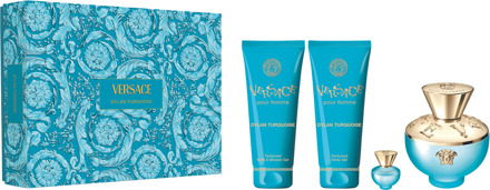 Versace Geschenkset Versace Dylan Turquoise Pour Femme Gift Set 3 x 100 ml