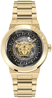 Versace Gouden Skeleton Automatisch Horloge Versace , Yellow , Dames - ONE Size