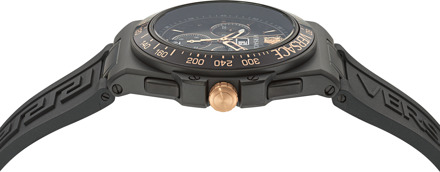 Versace Greca Extreme Chrono Heren Zwarte Horloge VE7H00323 - maat