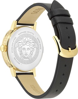 Versace Greca Fortuna Dames Horloge Zwart VE0A00225 - maat