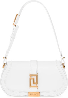 Versace ‘Greca Goddess Mini’ schoudertas Versace , White , Dames - ONE Size