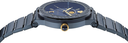 Versace Greca Logo Maanfase Dames Blauwe Horloge VE7G00423 - maat
